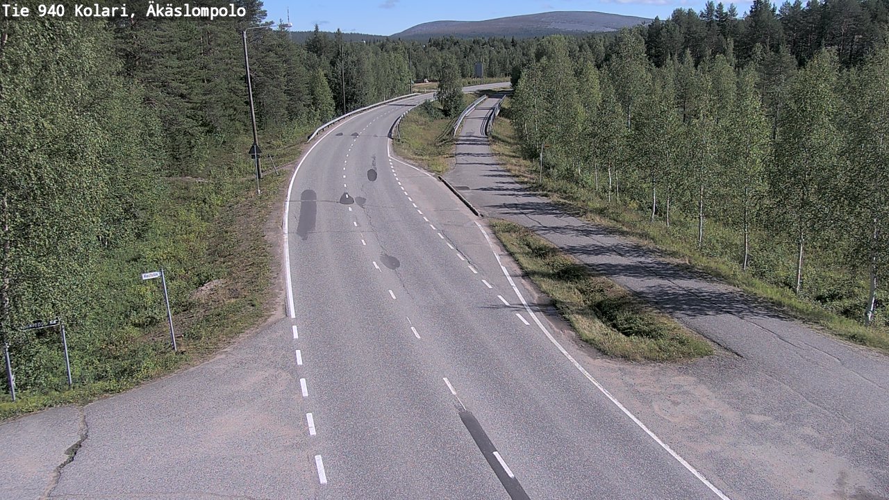 Weather Camera Image Road 940 Kolari, Äkäslompolo, Kolari, Lappi