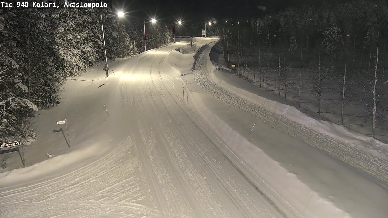 Weather Camera Image Road 940 Kolari, Äkäslompolo, Kolari, Lappi