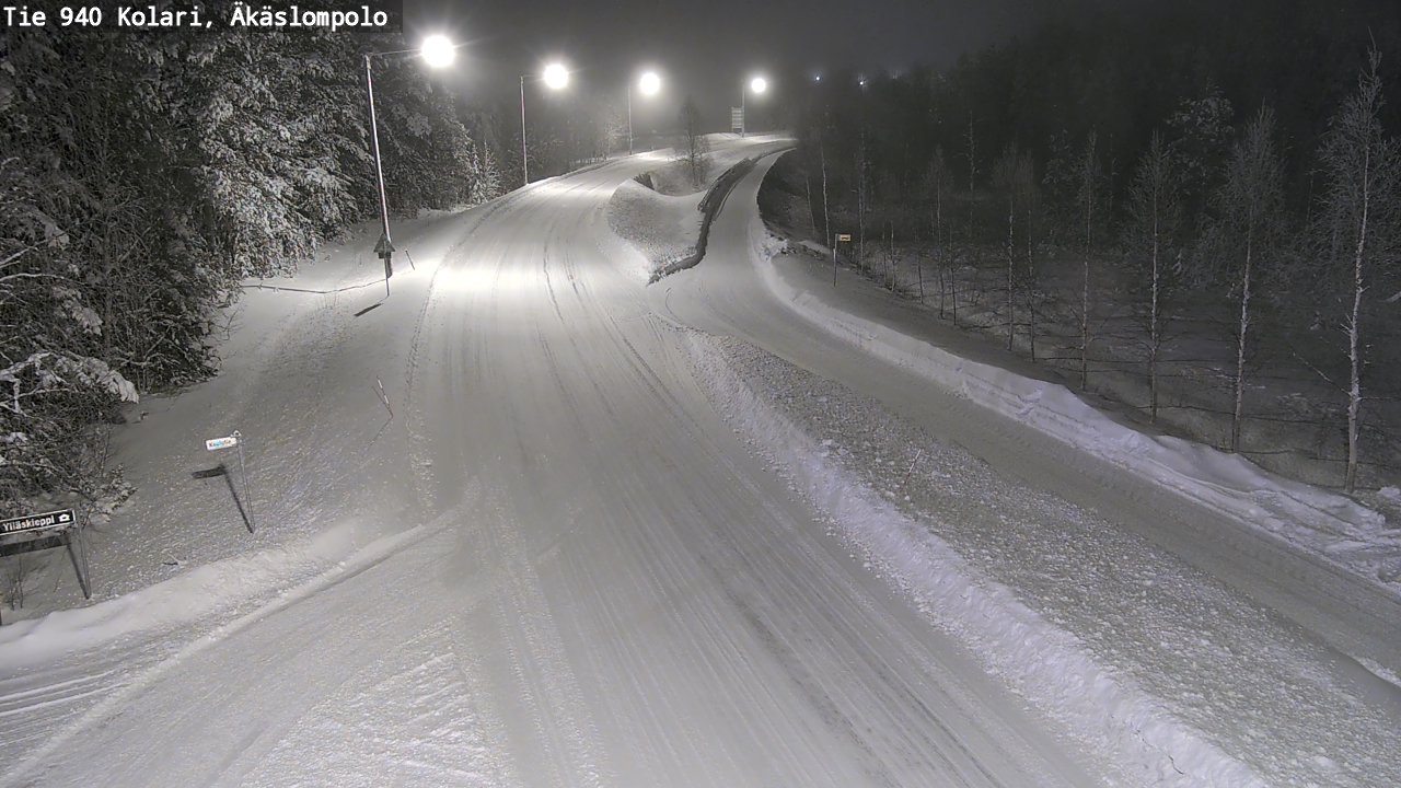 Weather Camera Image Road 940 Kolari, Äkäslompolo, Kolari, Lappi