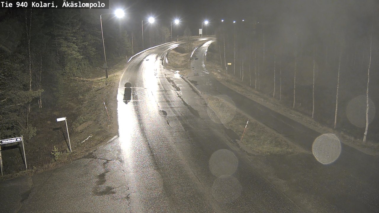 Kelikamerat Kuva Tie 940 Kolari, Äkäslompolo, Kolari, Lappi