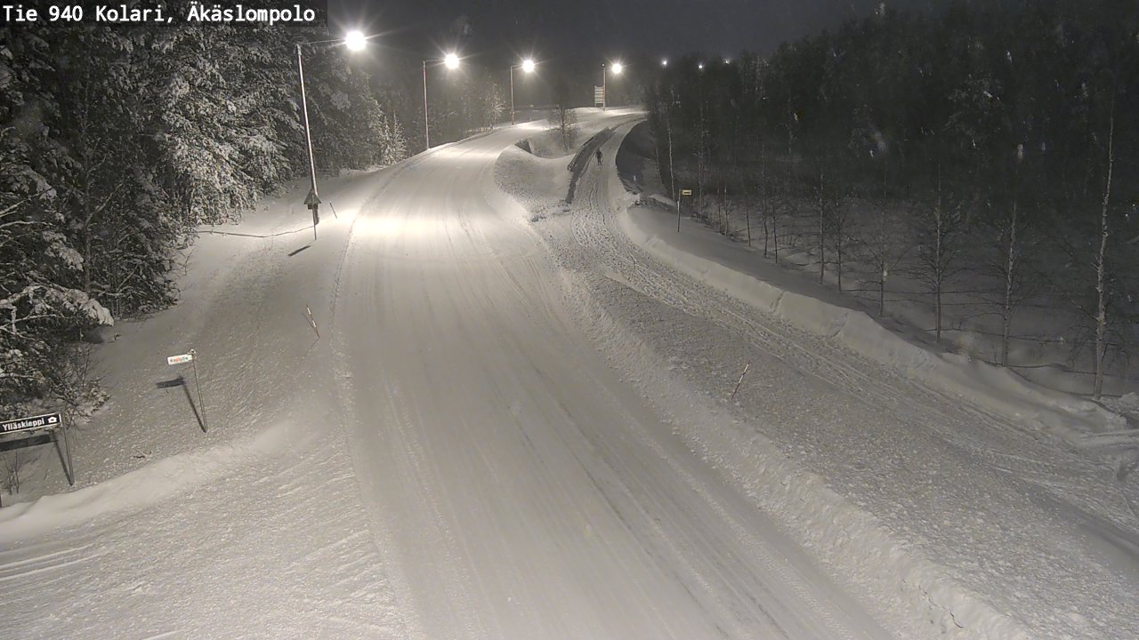 Weather Camera Image Road 940 Kolari, Äkäslompolo, Kolari, Lappi