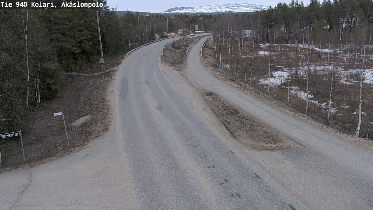 Weather Camera Image Road 940 Kolari, Äkäslompolo, Kolari, Lappi