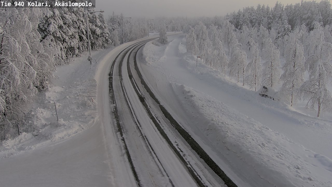 Kelikamerat Kuva Tie 940 Kolari, Äkäslompolo, Kolari, Lappi