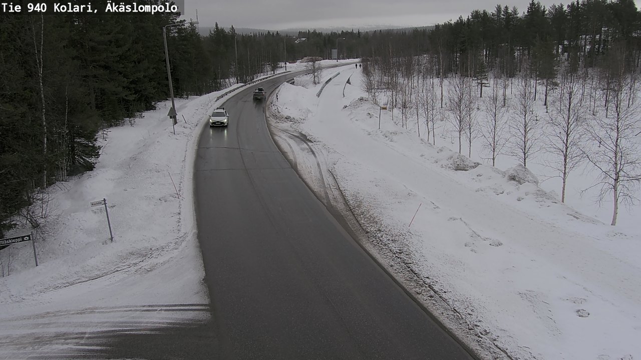 Weather Camera Image Road 940 Kolari, Äkäslompolo, Kolari, Lappi