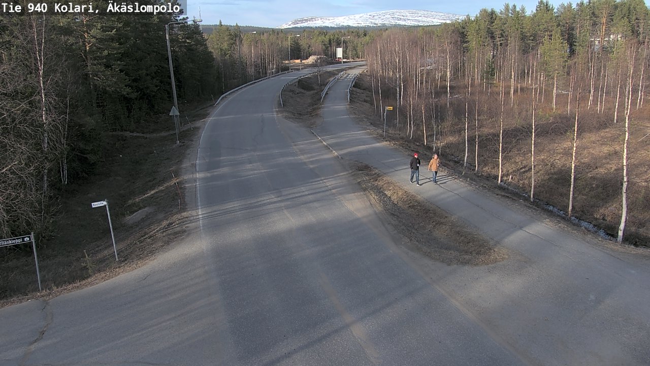 Weather Camera Image Väg 940 Kolari, Äkäslompolo, Kolari, Lappi