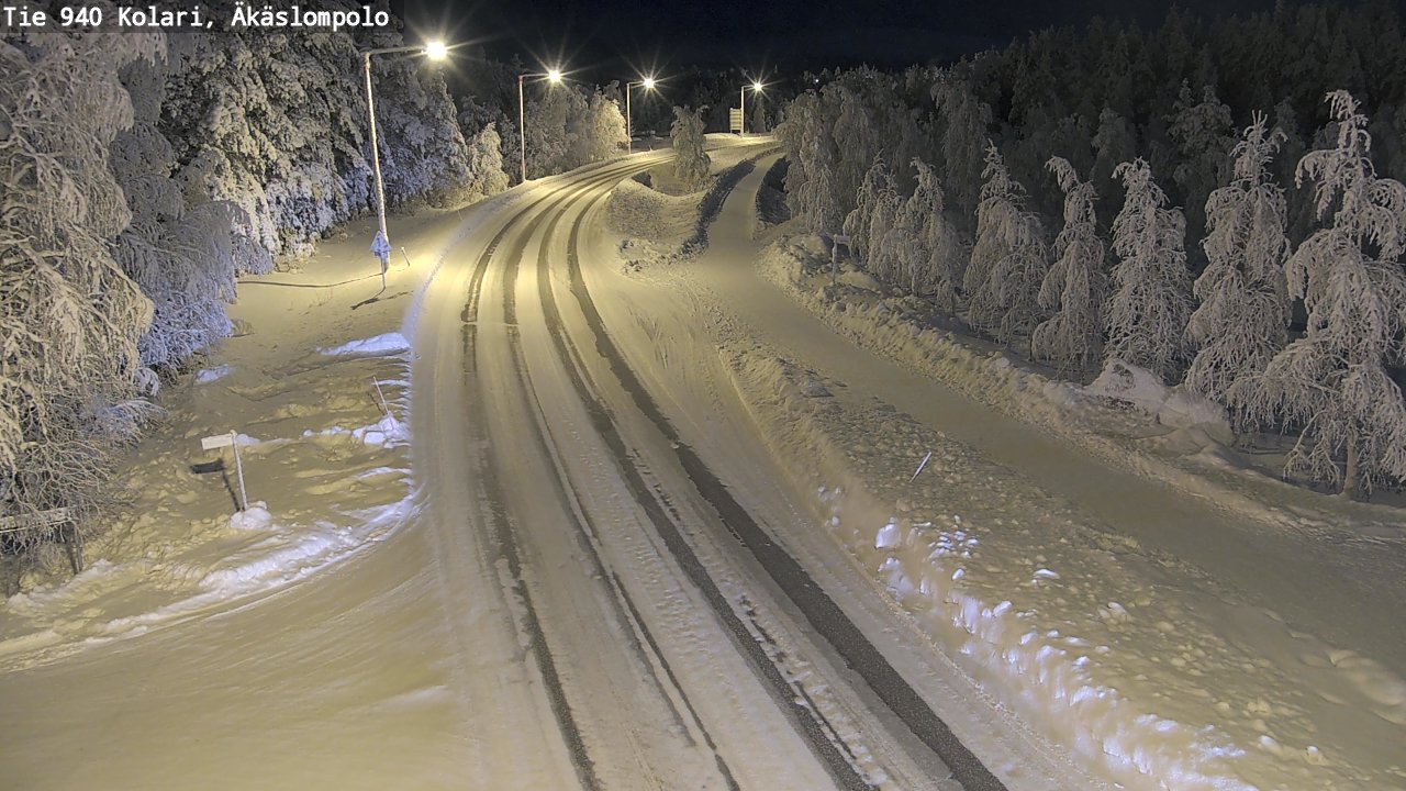 Kelikamerat Kuva Tie 940 Kolari, Äkäslompolo, Kolari, Lappi
