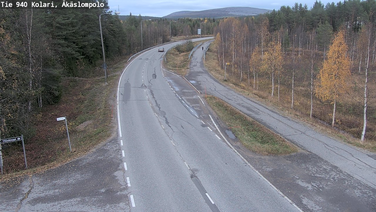 Weather Camera Image Väg 940 Kolari, Äkäslompolo, Kolari, Lappi
