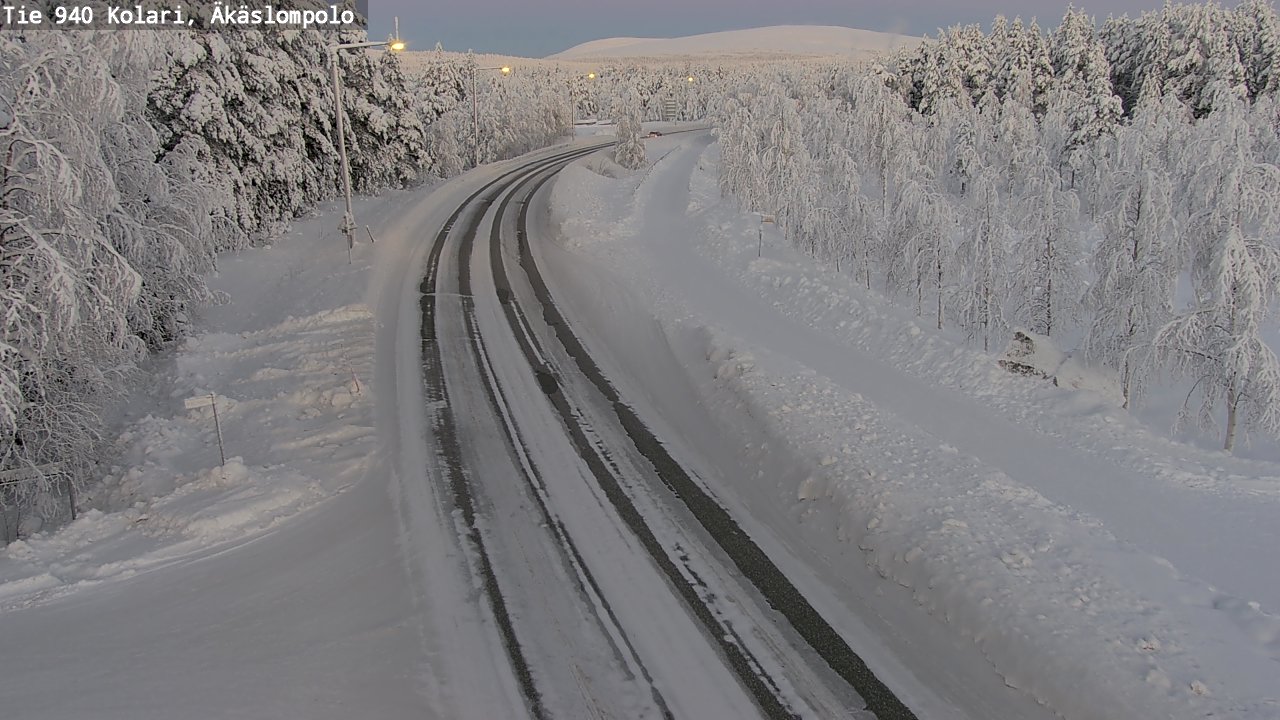 Weather Camera Image Road 940 Kolari, Äkäslompolo, Kolari, Lappi