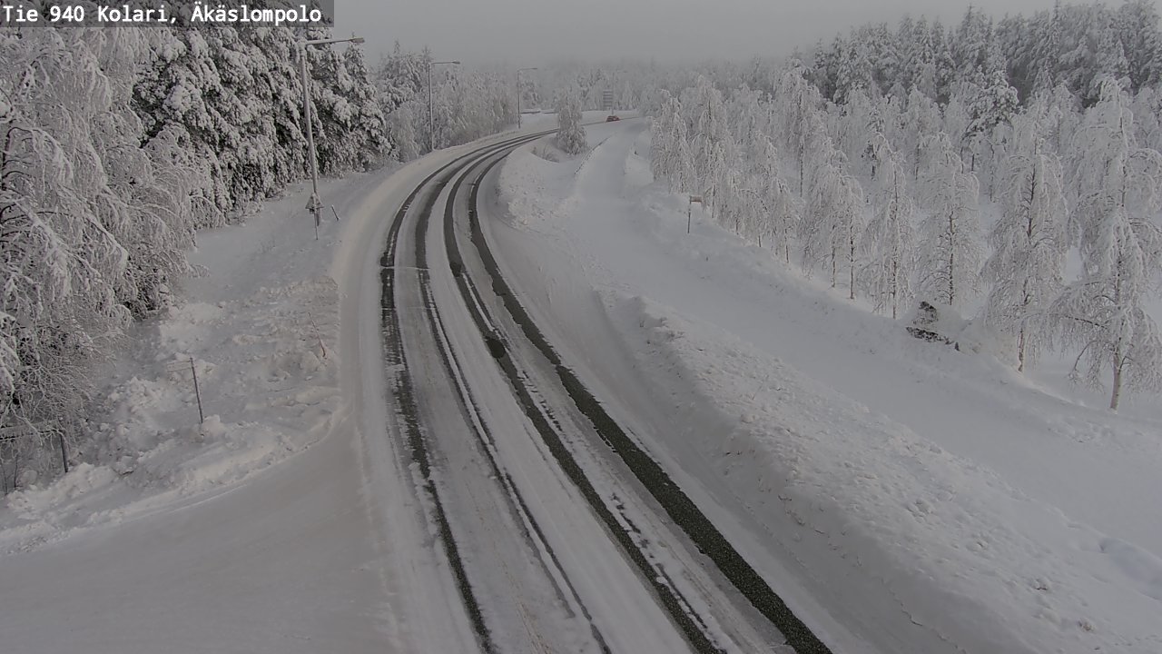 Kelikamerat Kuva Tie 940 Kolari, Äkäslompolo, Kolari, Lappi