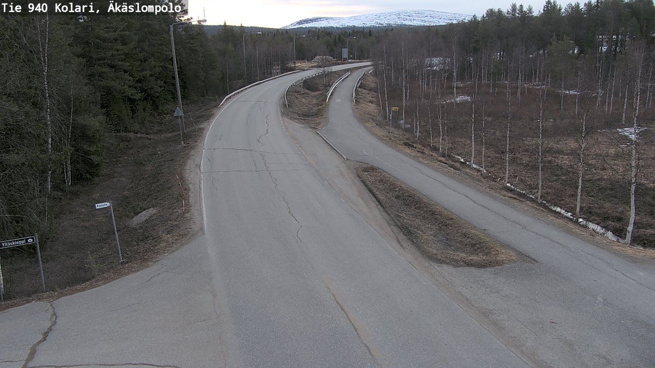 Weather Camera Image Väg 940 Kolari, Äkäslompolo, Kolari, Lappi