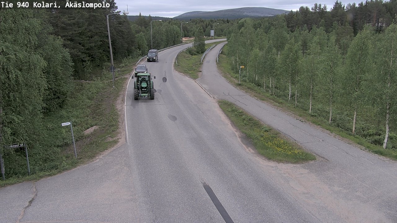 Weather Camera Image Väg 940 Kolari, Äkäslompolo, Kolari, Lappi