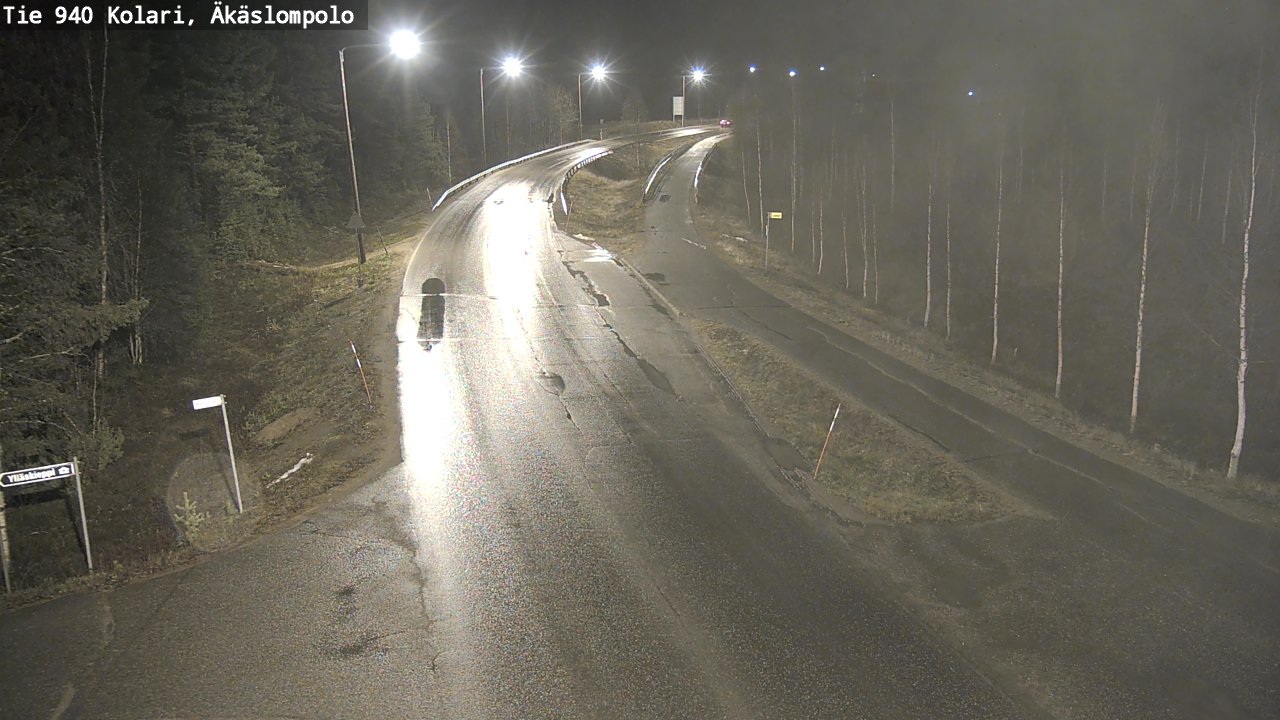 Kelikamerat Kuva Tie 940 Kolari, Äkäslompolo, Kolari, Lappi