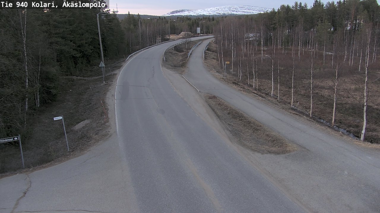 Weather Camera Image Road 940 Kolari, Äkäslompolo, Kolari, Lappi