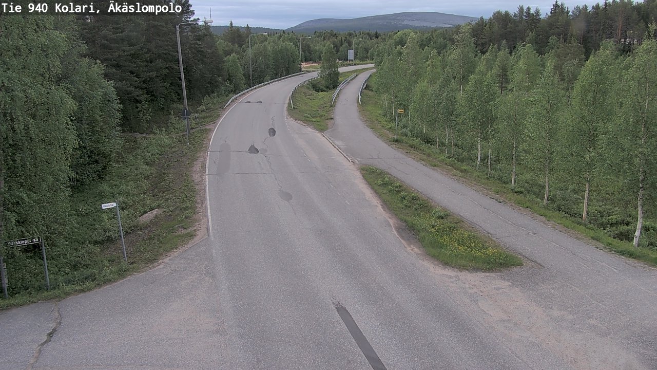 Kelikamerat Kuva Tie 940 Kolari, Äkäslompolo, Kolari, Lappi