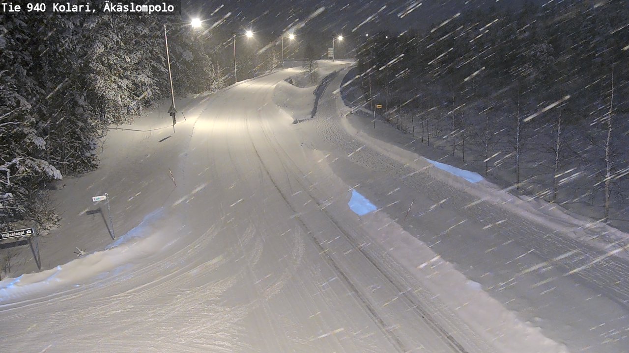 Weather Camera Image Road 940 Kolari, Äkäslompolo, Kolari, Lappi