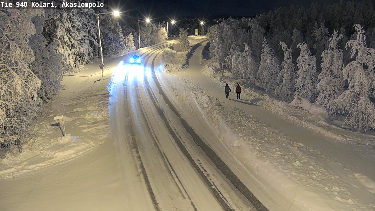 Kelikamerat Kuva Tie 940 Kolari, Äkäslompolo, Kolari, Lappi