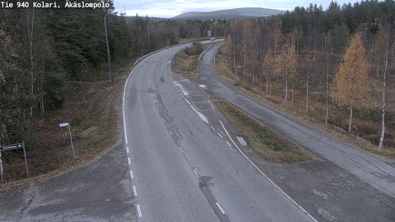 Weather Camera Image Väg 940 Kolari, Äkäslompolo, Kolari, Lappi