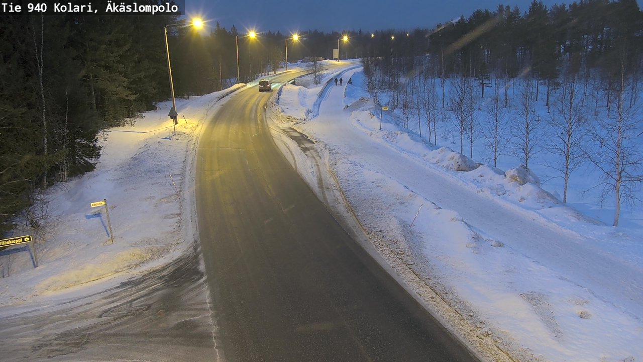 Kelikamerat Kuva Tie 940 Kolari, Äkäslompolo, Kolari, Lappi