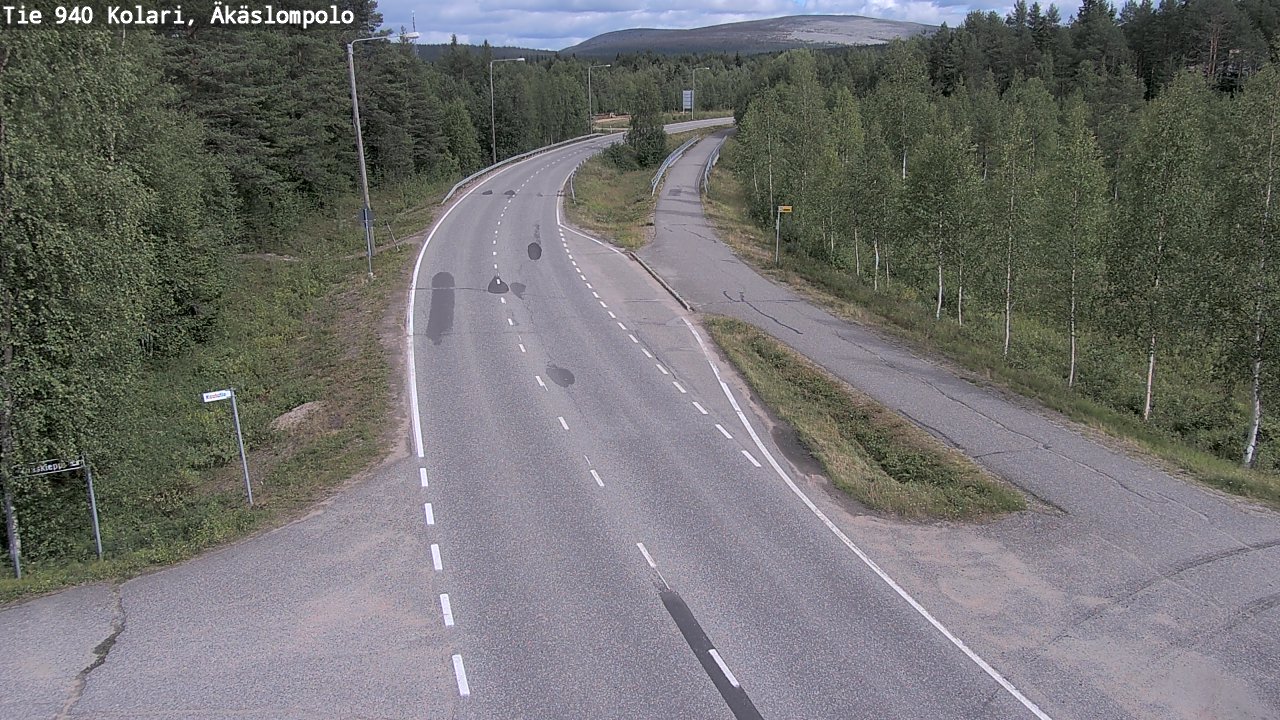 Weather Camera Image Road 940 Kolari, Äkäslompolo, Kolari, Lappi