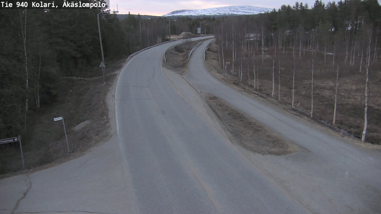 Weather Camera Image Road 940 Kolari, Äkäslompolo, Kolari, Lappi