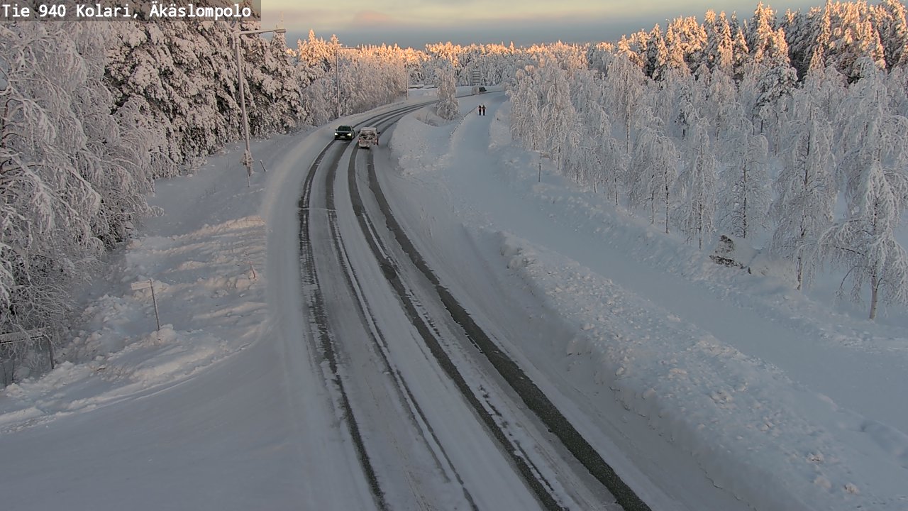 Kelikamerat Kuva Tie 940 Kolari, Äkäslompolo, Kolari, Lappi