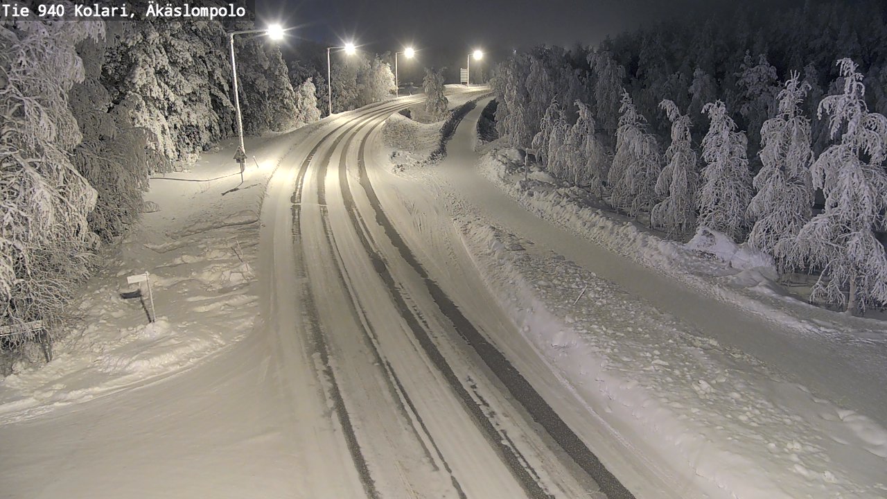 Kelikamerat Kuva Tie 940 Kolari, Äkäslompolo, Kolari, Lappi