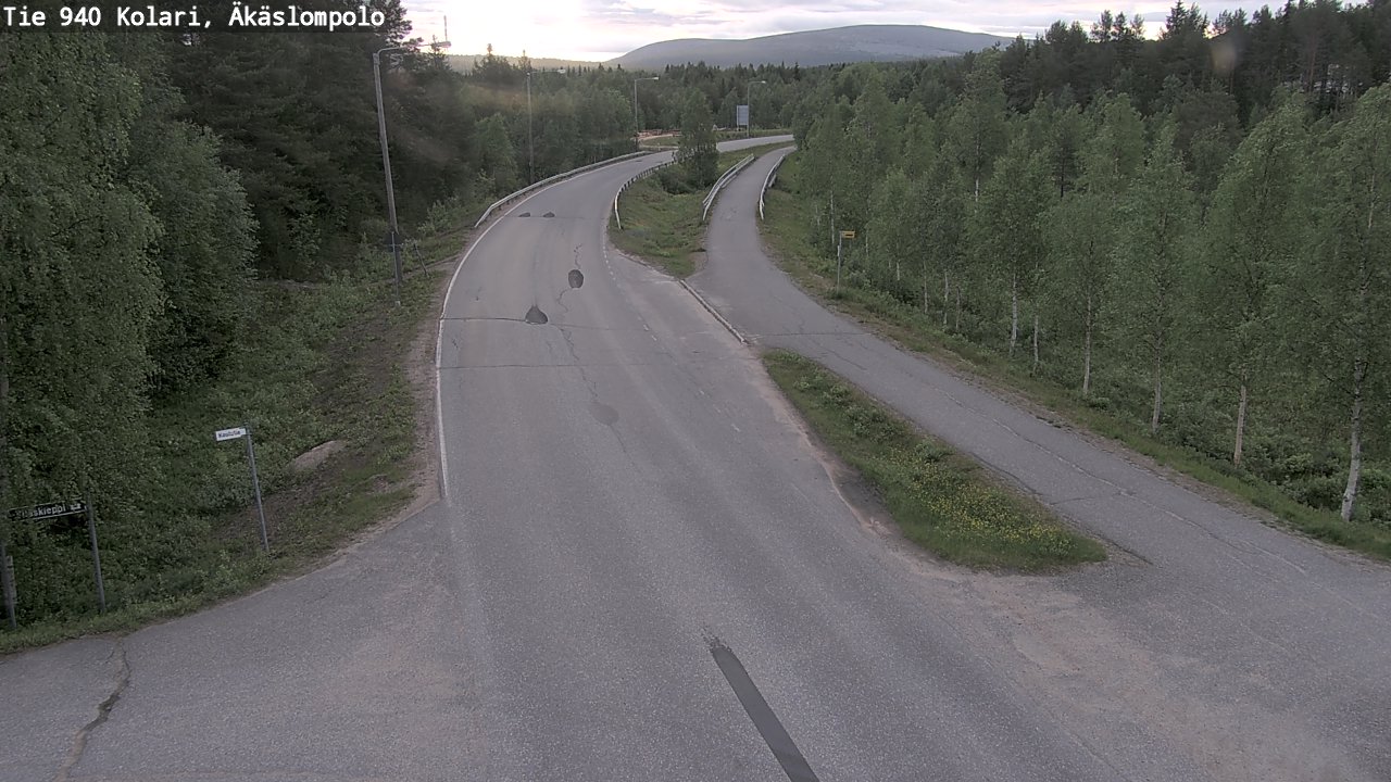 Kelikamerat Kuva Tie 940 Kolari, Äkäslompolo, Kolari, Lappi