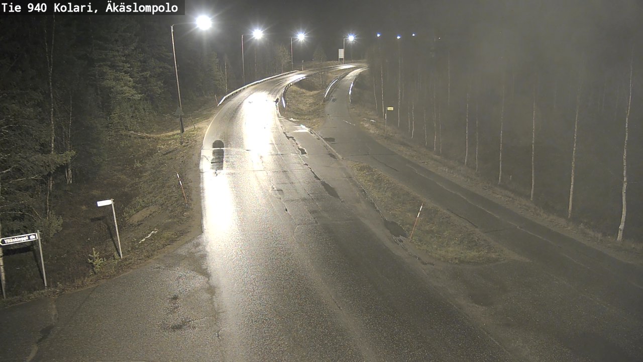 Kelikamerat Kuva Tie 940 Kolari, Äkäslompolo, Kolari, Lappi