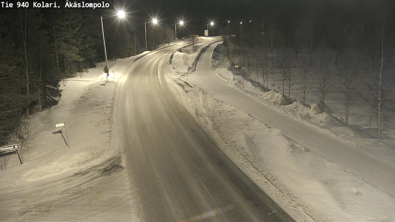 Kelikamerat Kuva Tie 940 Kolari, Äkäslompolo, Kolari, Lappi