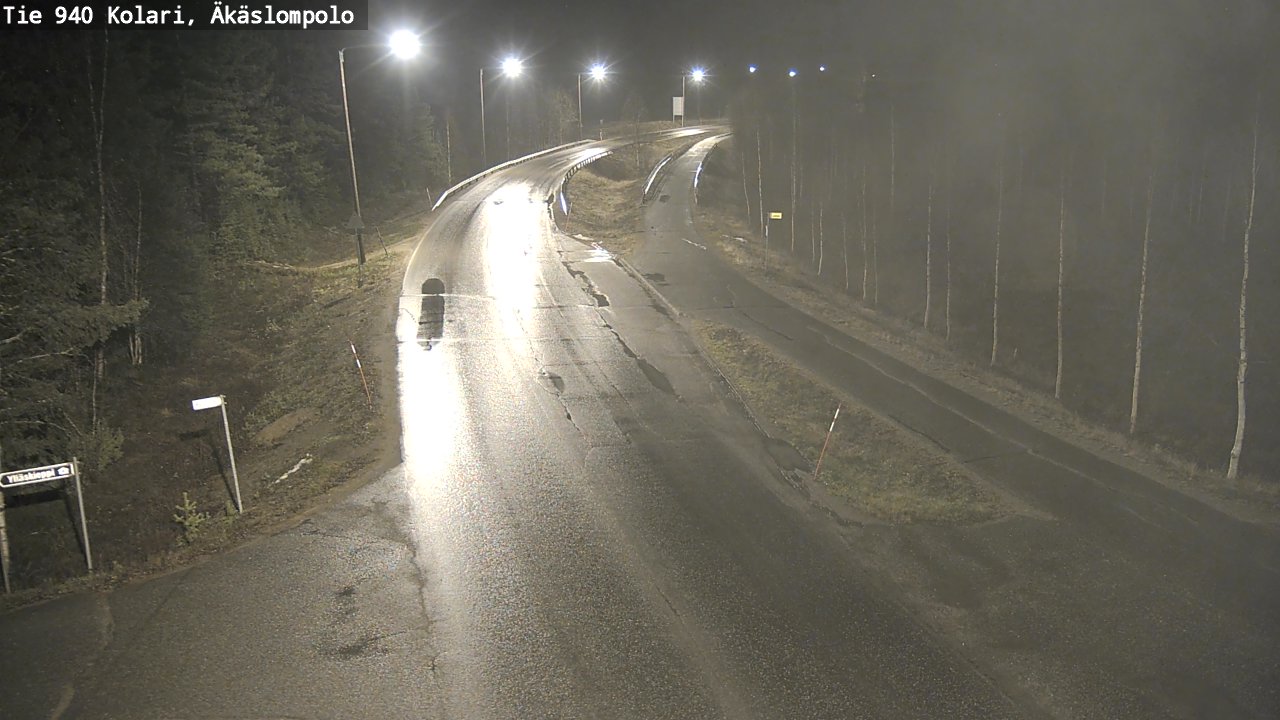 Kelikamerat Kuva Tie 940 Kolari, Äkäslompolo, Kolari, Lappi