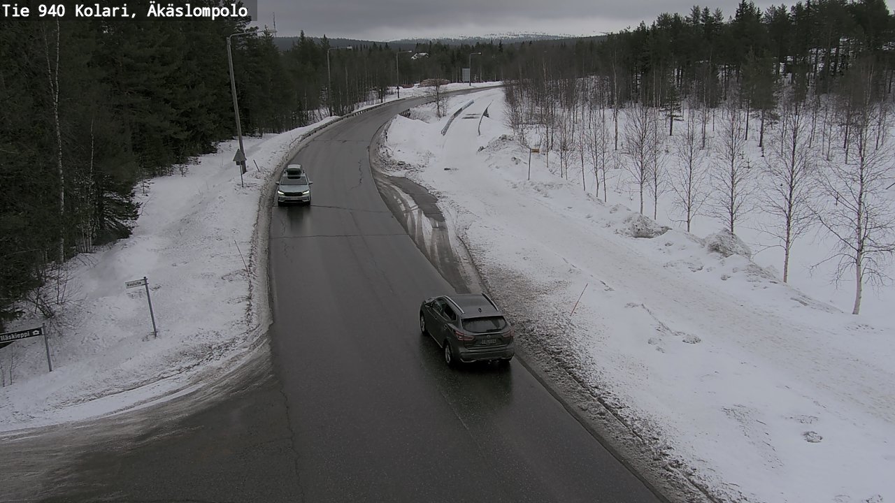 Weather Camera Image Road 940 Kolari, Äkäslompolo, Kolari, Lappi