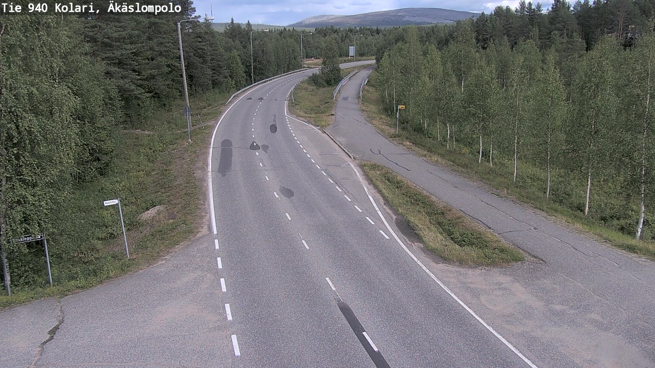 Weather Camera Image Road 940 Kolari, Äkäslompolo, Kolari, Lappi