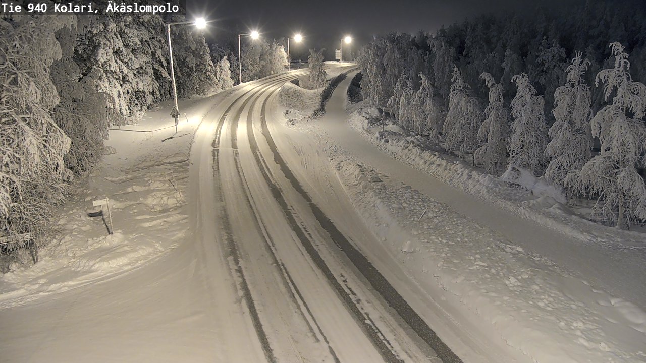 Kelikamerat Kuva Tie 940 Kolari, Äkäslompolo, Kolari, Lappi