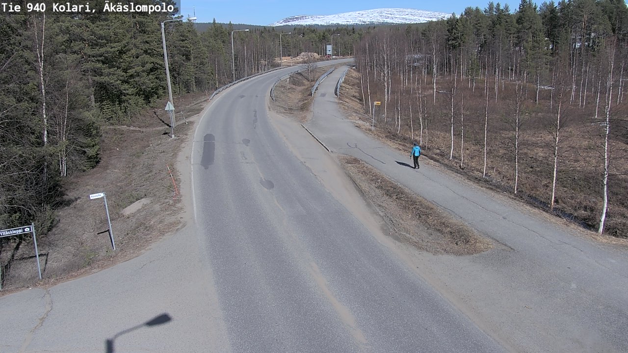Weather Camera Image Väg 940 Kolari, Äkäslompolo, Kolari, Lappi