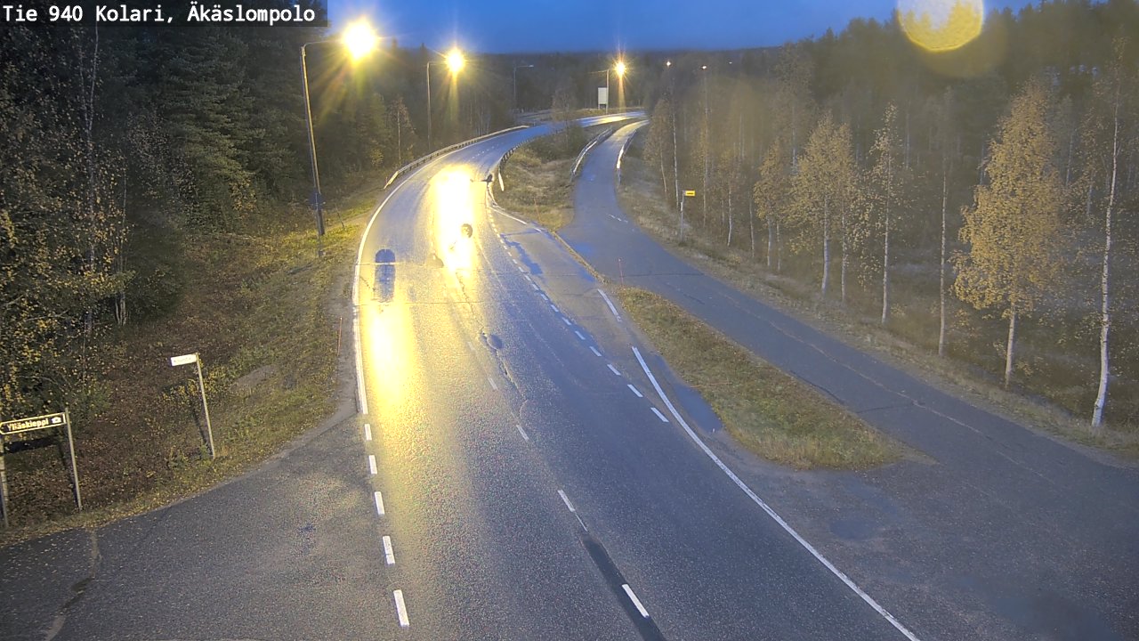 Kelikamerat Kuva Tie 940 Kolari, Äkäslompolo, Kolari, Lappi
