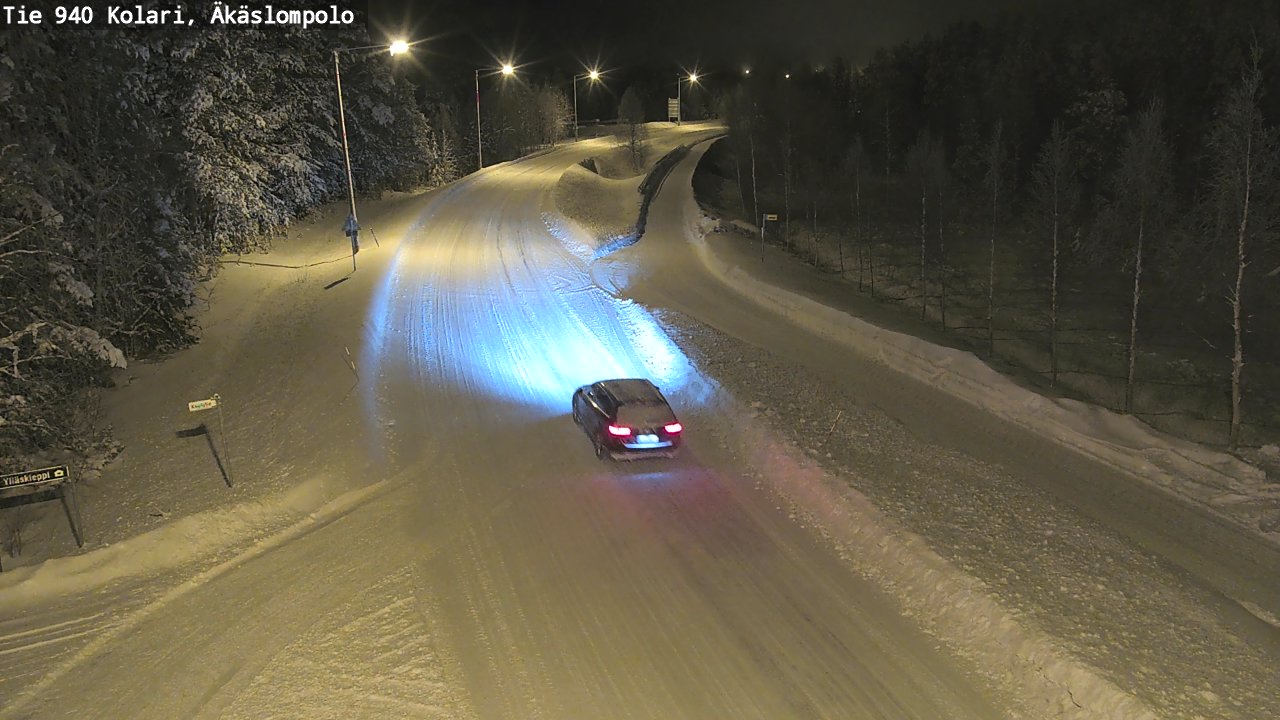 Weather Camera Image Road 940 Kolari, Äkäslompolo, Kolari, Lappi