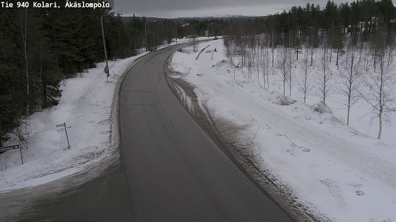 Weather Camera Image Road 940 Kolari, Äkäslompolo, Kolari, Lappi
