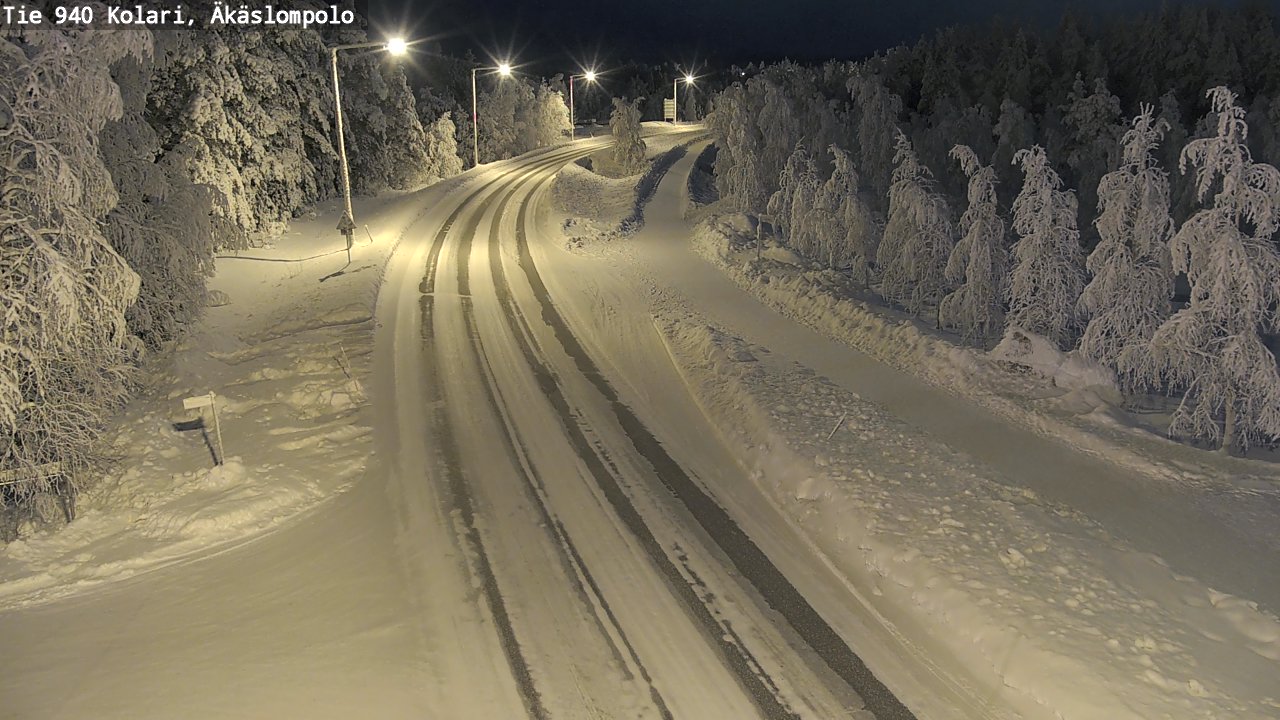 Weather Camera Image Road 940 Kolari, Äkäslompolo, Kolari, Lappi