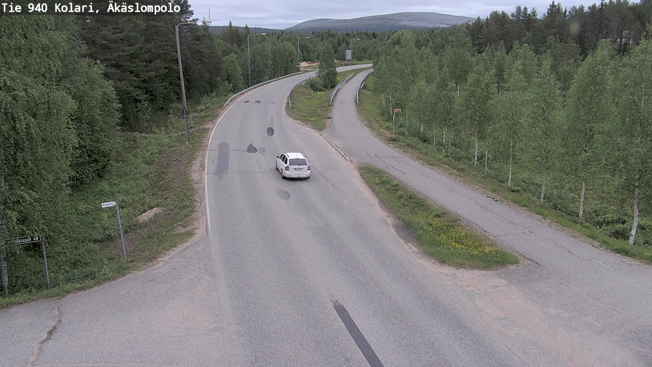 Weather Camera Image Väg 940 Kolari, Äkäslompolo, Kolari, Lappi