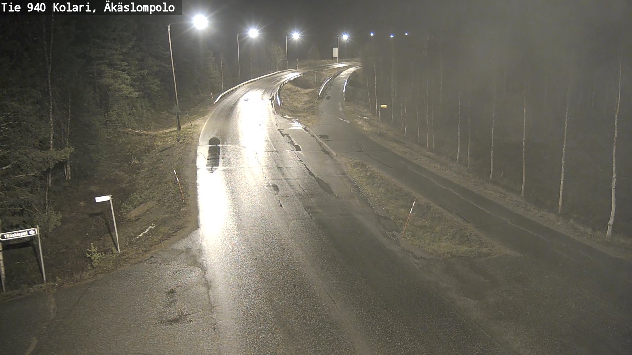 Kelikamerat Kuva Tie 940 Kolari, Äkäslompolo, Kolari, Lappi