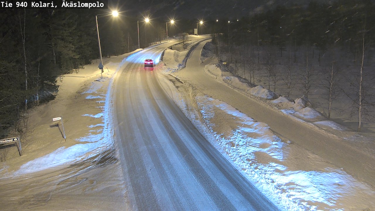 Kelikamerat Kuva Tie 940 Kolari, Äkäslompolo, Kolari, Lappi