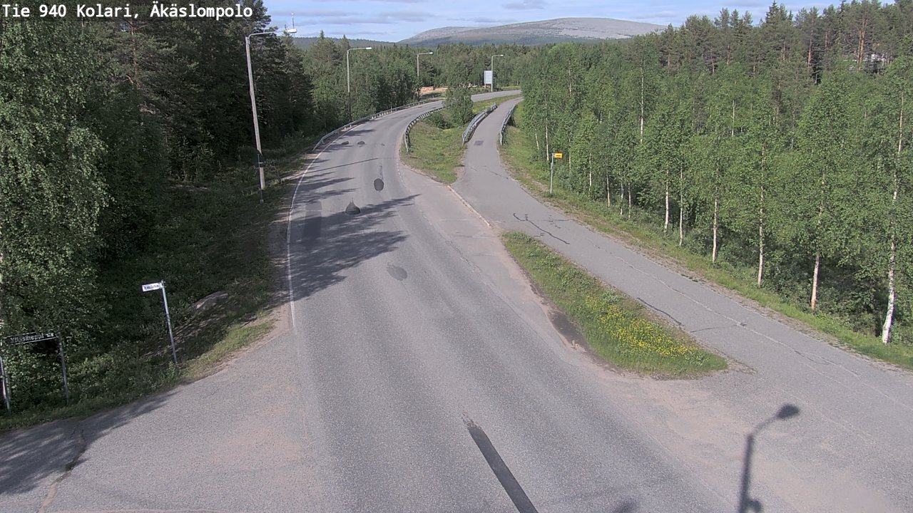 Kelikamerat Kuva Tie 940 Kolari, Äkäslompolo, Kolari, Lappi