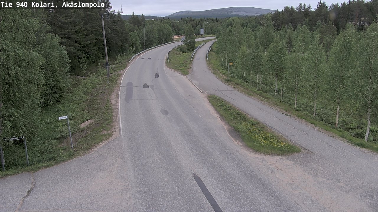 Weather Camera Image Road 940 Kolari, Äkäslompolo, Kolari, Lappi