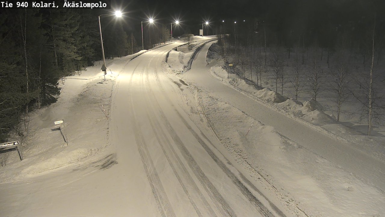 Kelikamerat Kuva Tie 940 Kolari, Äkäslompolo, Kolari, Lappi