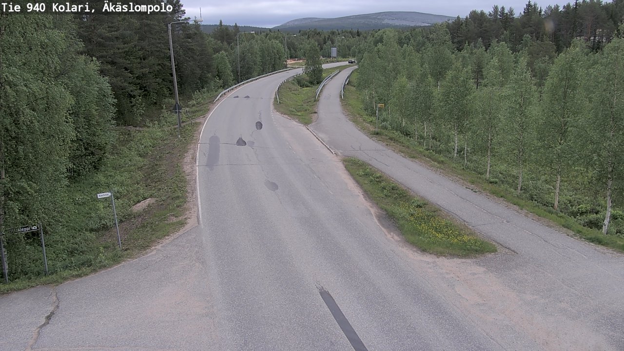 Weather Camera Image Road 940 Kolari, Äkäslompolo, Kolari, Lappi