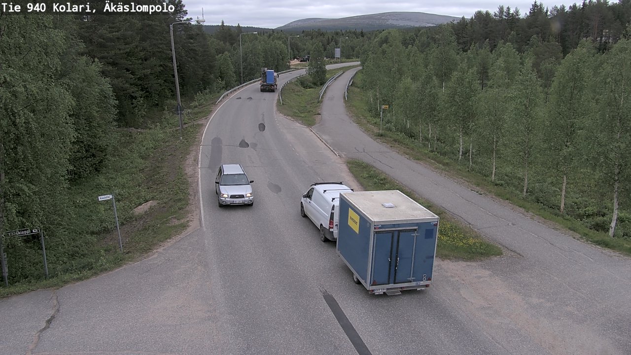 Weather Camera Image Väg 940 Kolari, Äkäslompolo, Kolari, Lappi