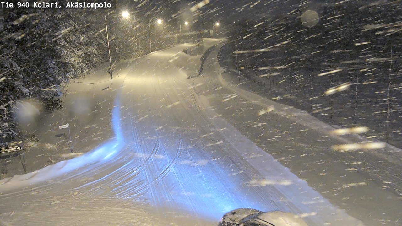 Weather Camera Image Road 940 Kolari, Äkäslompolo, Kolari, Lappi