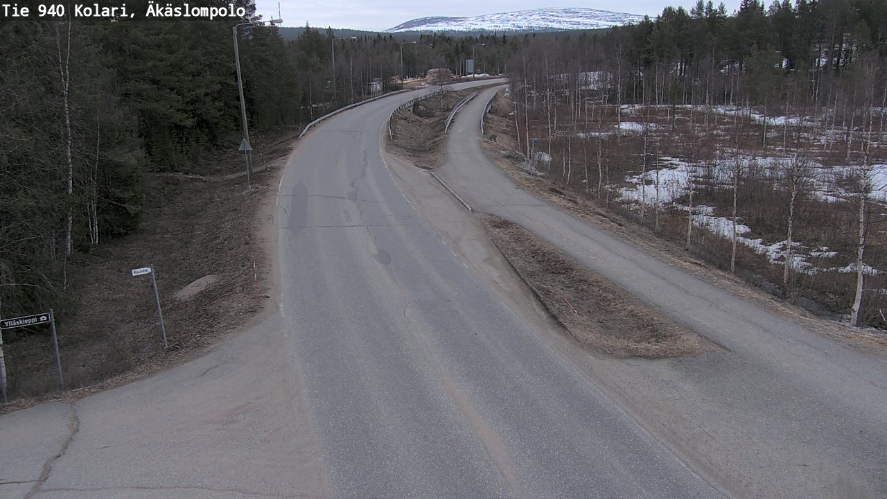Weather Camera Image Road 940 Kolari, Äkäslompolo, Kolari, Lappi