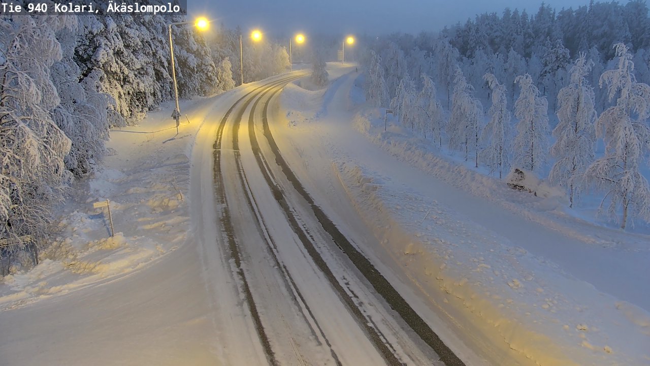 Kelikamerat Kuva Tie 940 Kolari, Äkäslompolo, Kolari, Lappi