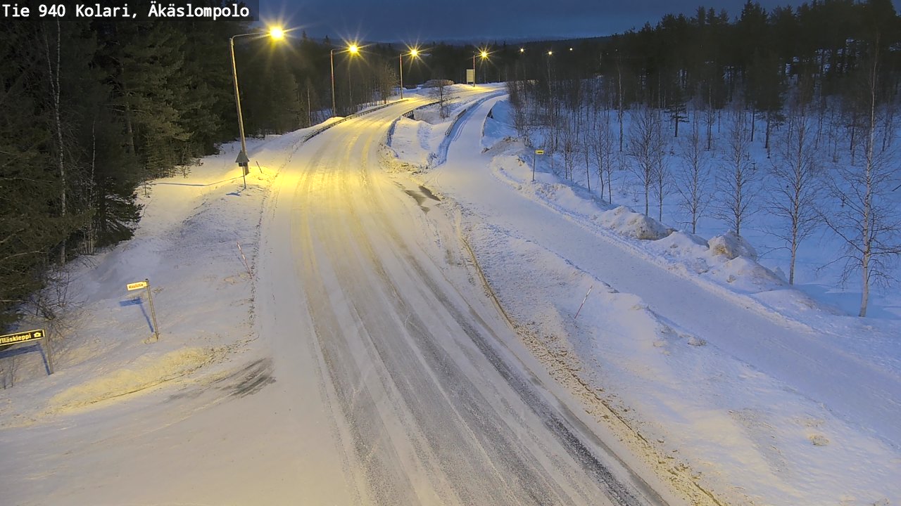 Kelikamerat Kuva Tie 940 Kolari, Äkäslompolo, Kolari, Lappi